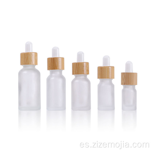 Botella de aceite esencial 10 ml de vidrio congelado botella de gotero